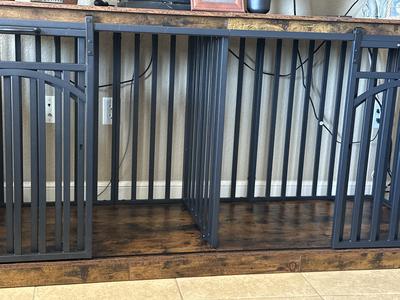 Wooflex Dog Crate Furniture with Large Metal Kennel