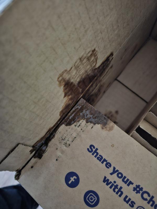 Spilled during shipping