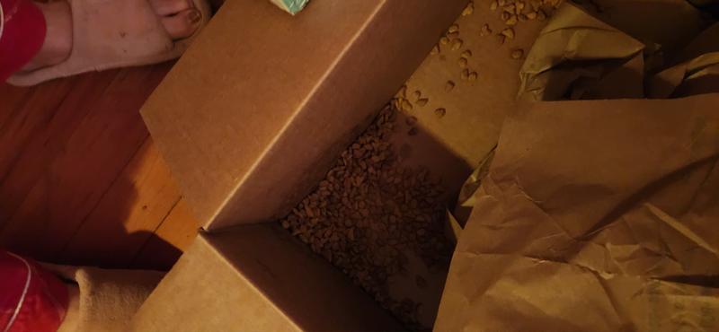 so much kibble fell out of the bag in the bottom of the box