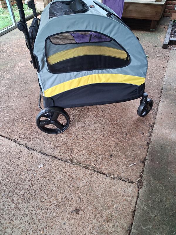 BINGOPAW Foldable Dog & Cat Stroller, Grey, X-Large - Chewy.com
