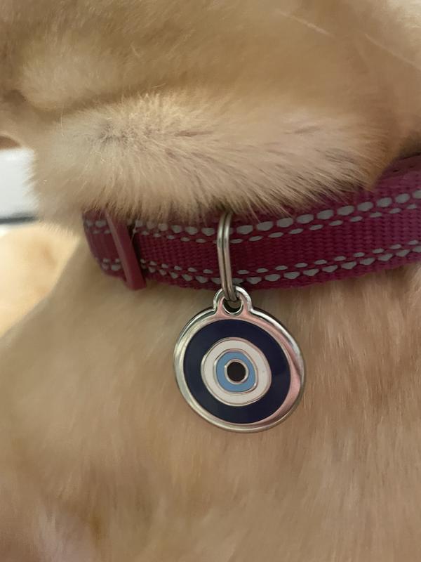 Tag + ring lays flat