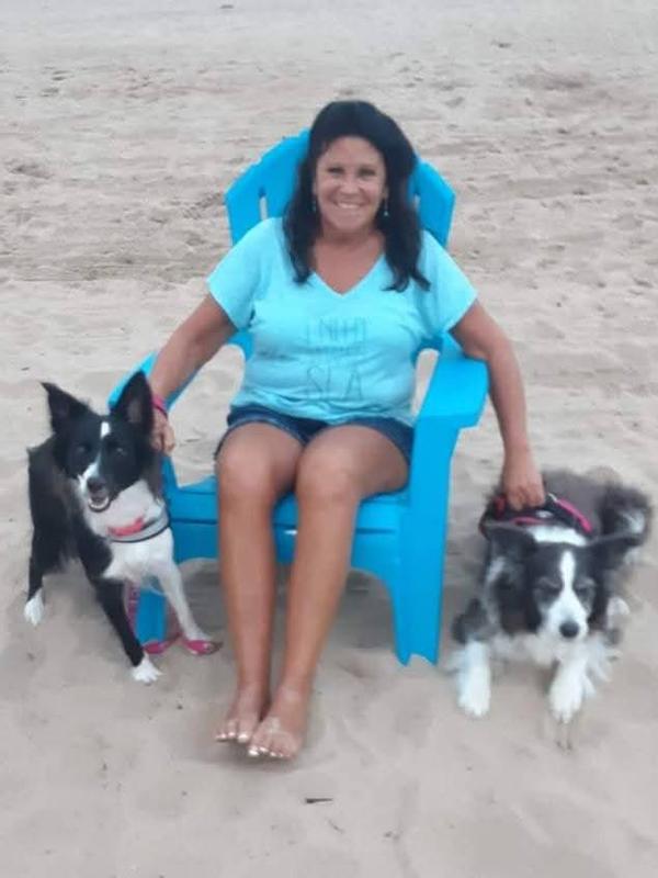 Thier mama on Beach in Oscoda, Michigan on Lake Huron!