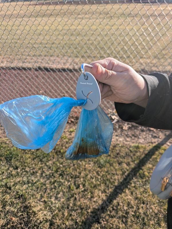 Sweet Paws Bag Charm Hands-Free Used Dog Poop Bag Carrier