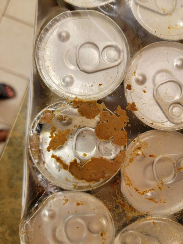 Cans arrived smashed!