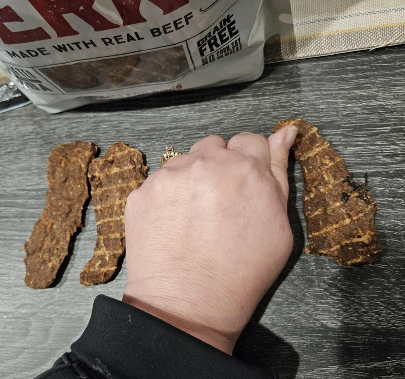 BONES & CHEWS All Natural GrainFree Jerky Made with Real Beef Dog