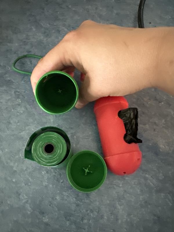 Has roller inside to keep bags moving