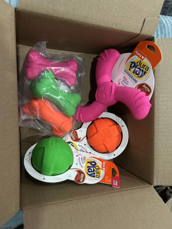 Duraplay bacon scented squeaky toys