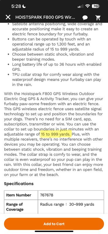 What chewys description says