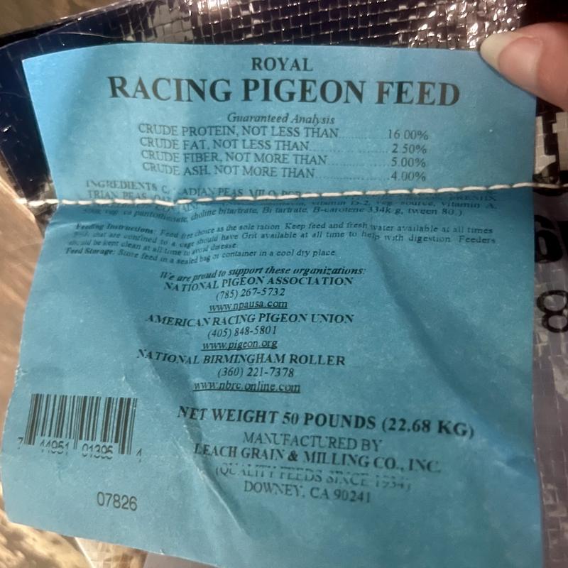 Nutritional info label