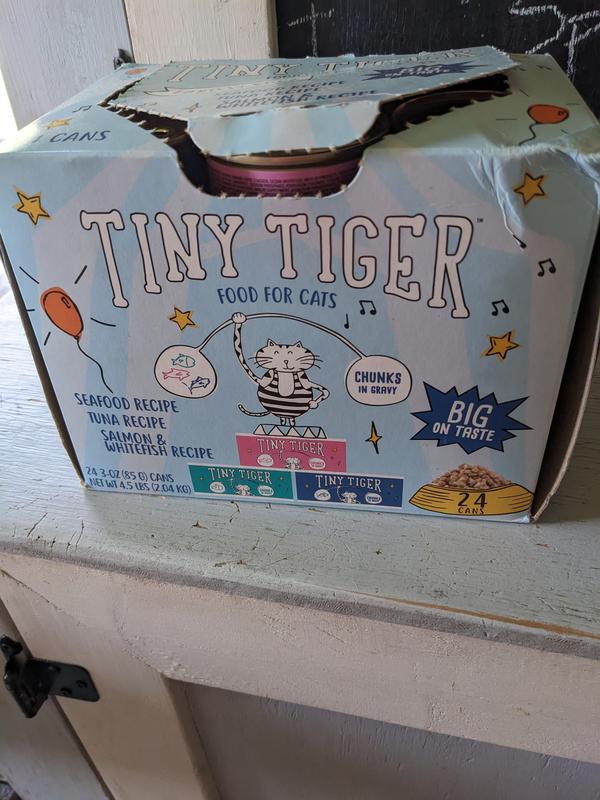 TINY TIGER GrainFree Chunks in Gravy Seafood Recipes Variety Pack