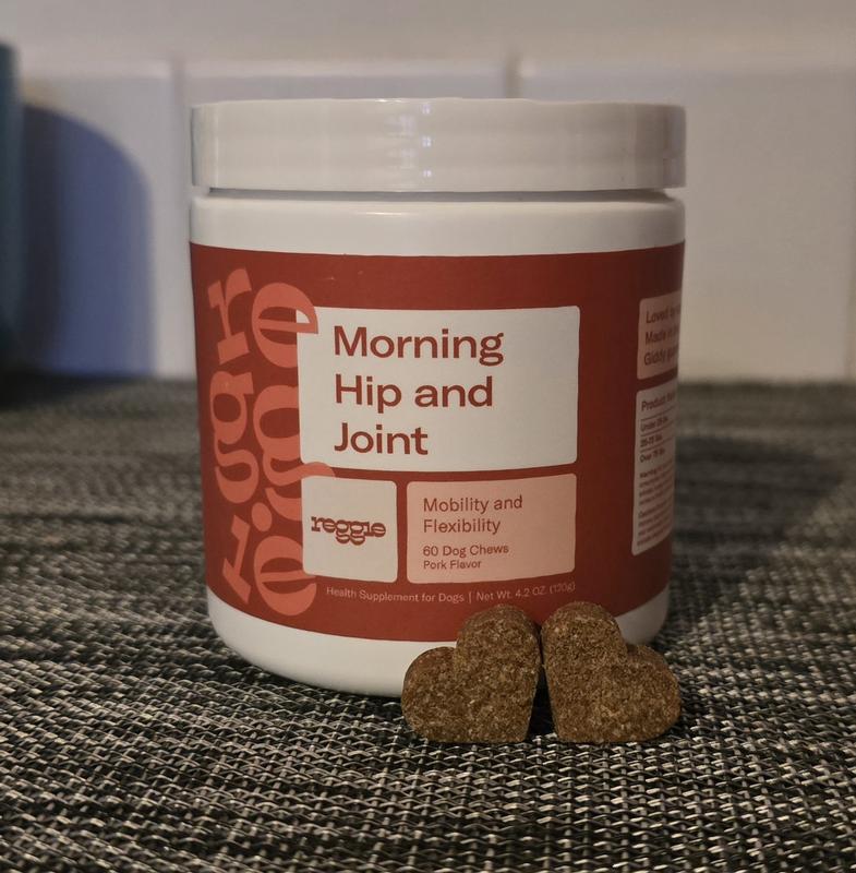 Bottle with two chews in front for size.