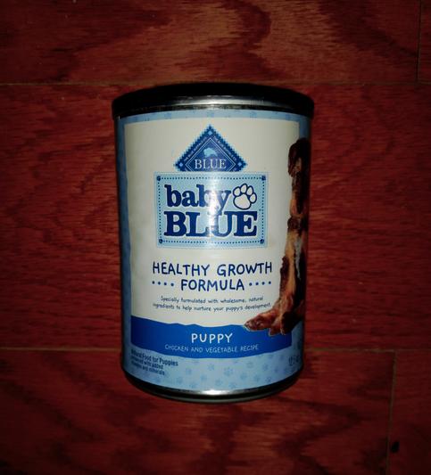 Blue Buffalo Baby Blue Puppy chicken and vegetable recipe canned food