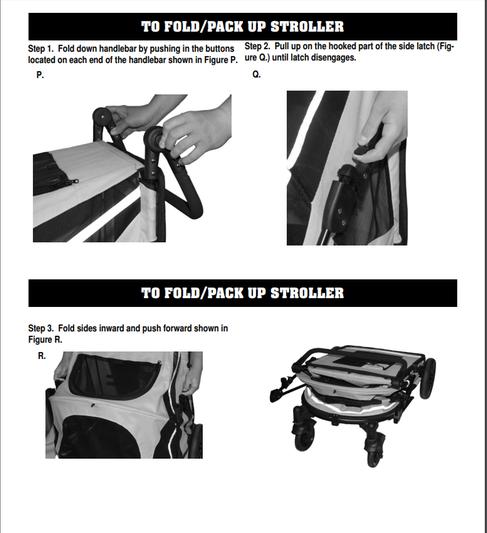 Fold/Pack Up Instructions