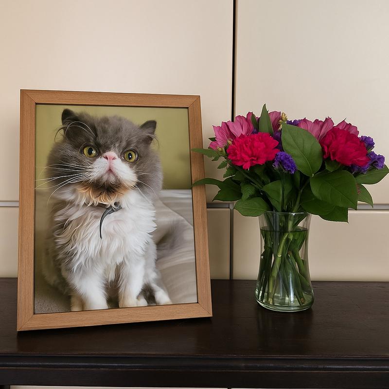 This was a large beautiful arrangement. The picture of Toto is very large. e