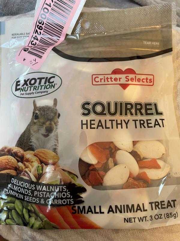 Exotic Nutrition Critter Selects Squirrel Treats, 3-oz bag