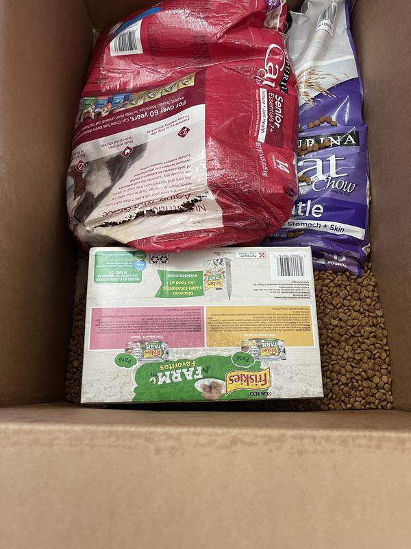 Bag was broken and contents spilled