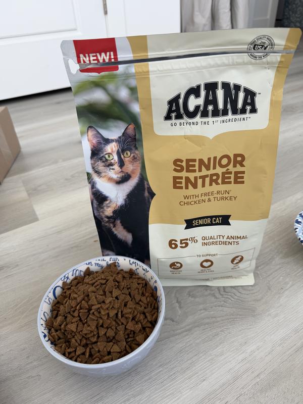 ACANA Senior Entree Chicken & Turkey Dry Cat Food, 4-lb bag