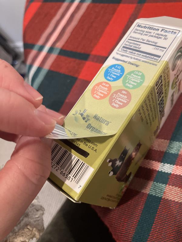 Sticker covering blacked out expiration date