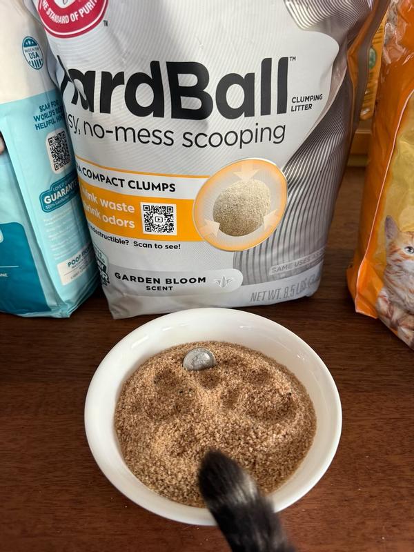 1 Cup of dry, clean litter in a bowl