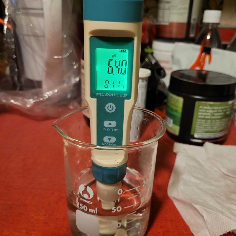 pH of freshly distilled water from my own equipment