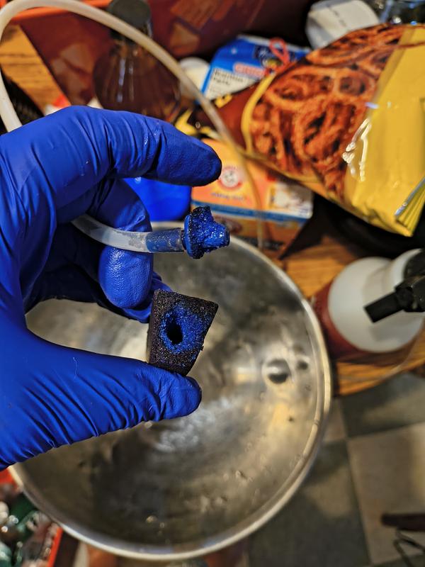 The adapter that the tube attacked to pulled out of the stone while I tried to remove the tube to clean it