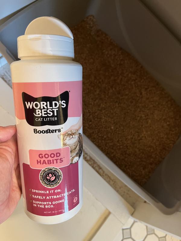 WORLD'S BEST Boosters Good Habits Unscented Cat Litter Additive, 18-oz ...