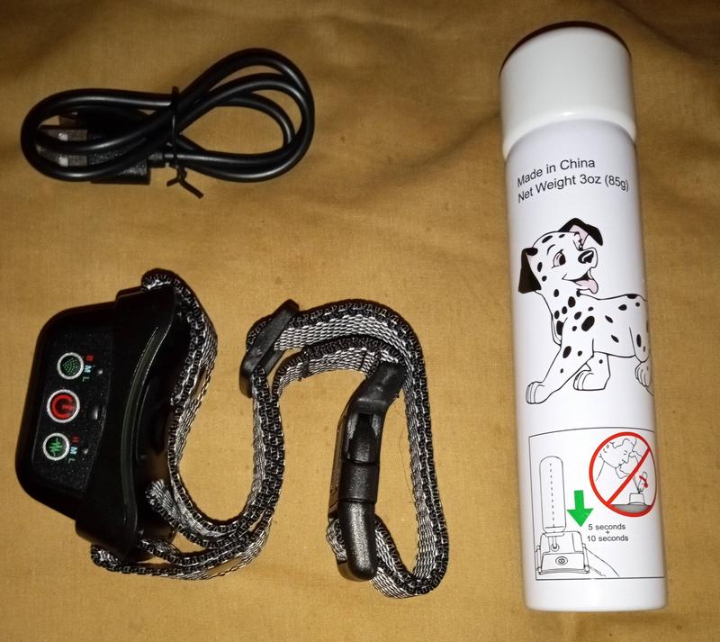 PETDIARY Deterrent Dog Spray collar with Spray Refill, Black