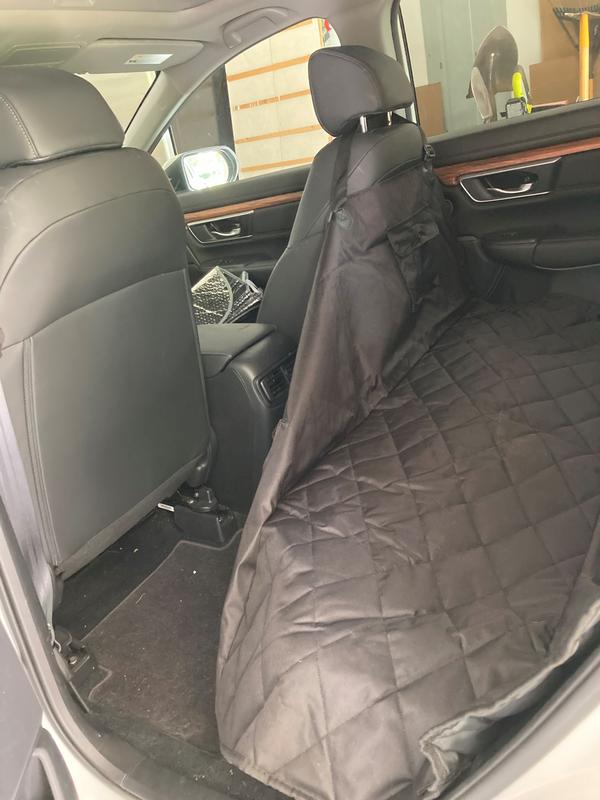 FRISCO Quilted Water Resistant Hammock Car Seat Cover Black Regular Chewy