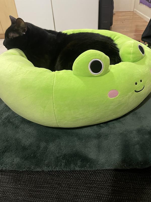 SQUISHMALLOWS JPT Wendy The Frog Cat & Dog Bed, Green, Large 