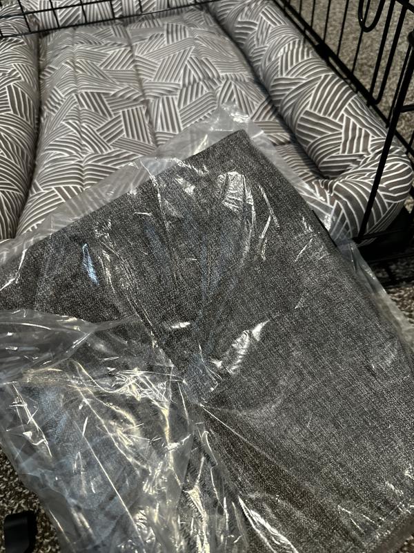 Frisco Faux Linen Dog Crate Cover