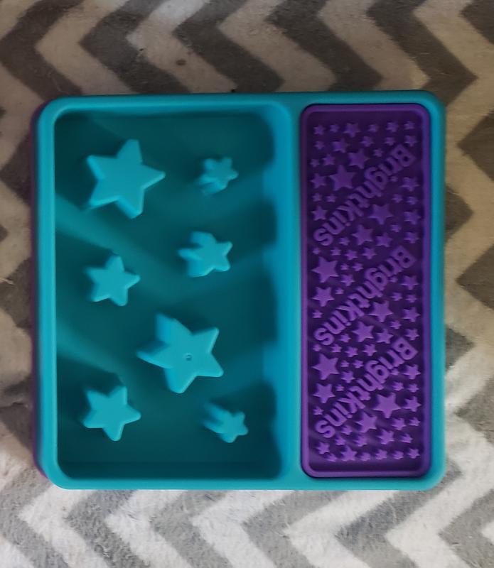 The product, 2n1 slow feeder bowl & lock mat