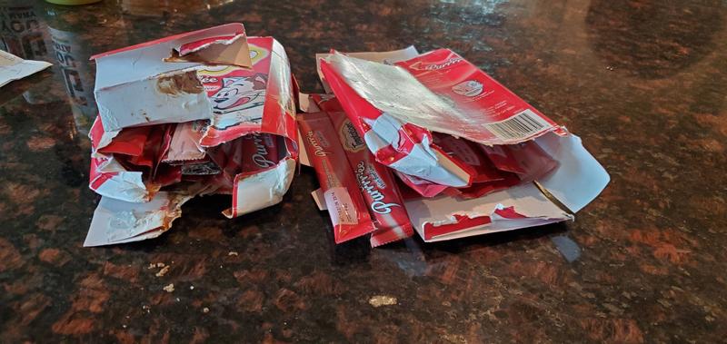 Delivery smashed broke open