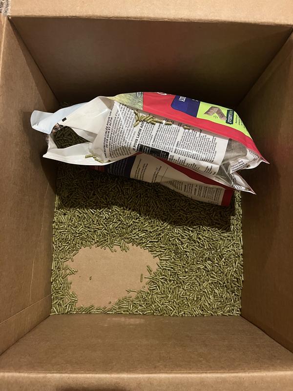 Unknown amount of product lost out the bottom of the box