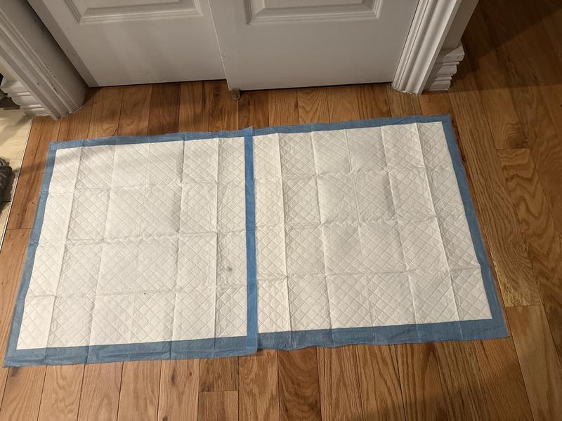 2 pads together makes clean up easier