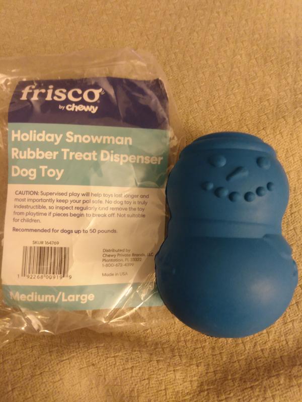 Frisco Holiday Snowman Rubber Treat