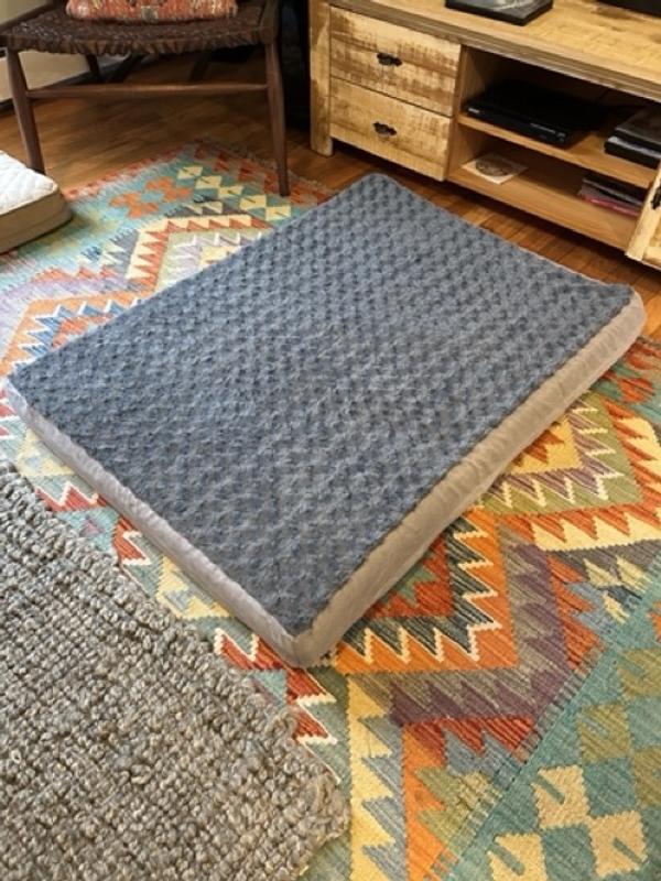 Smoky blue dog bed
