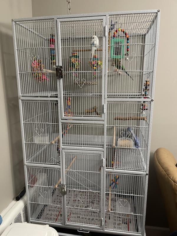 Out of Stock - YAHEETECH 69-in Parrot Cage with Detachable Stand, Black ...
