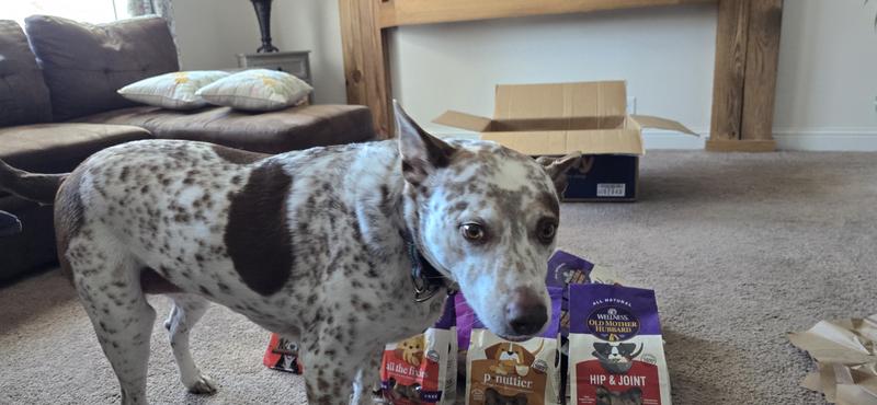Harper looking over her treasures!!
