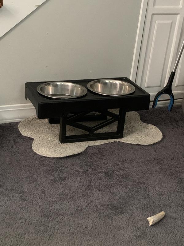 Pet Zone Designer Diner Adjustable Elevated Dog Bowls for Large