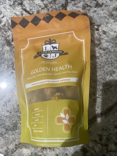 Lord Jameson Golden Health Organic Dog Treats, 6-oz bag