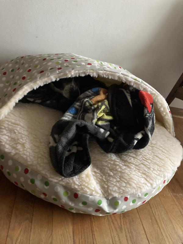 Snuggled in deep. We like to tease that this has hundreds of rooms in it like the tardis.