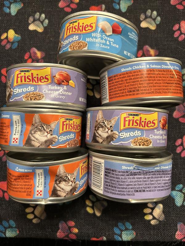 FRISKIES Shreds in Gravy Variety Pack Canned Cat Food 5.5 oz can