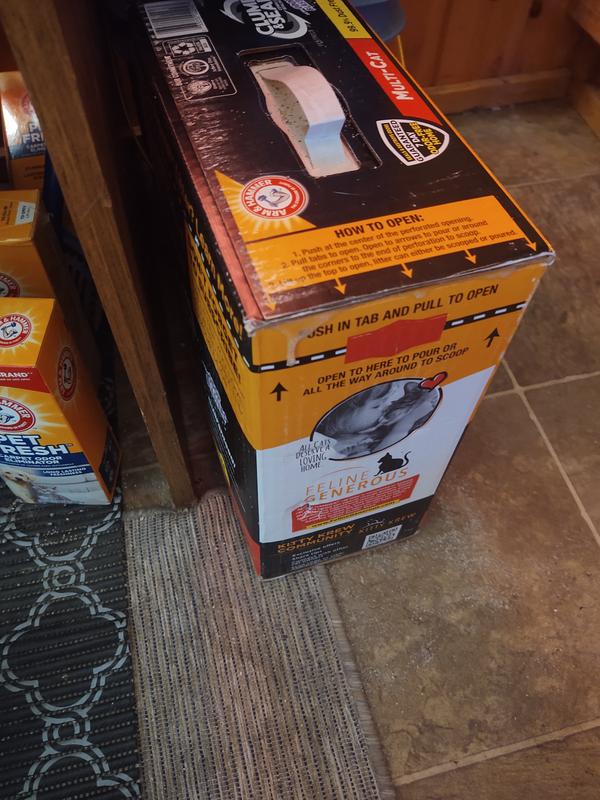 This box was fine. The other had to be thrown out as the box was open and half the litter in bigger box I couldn't recover