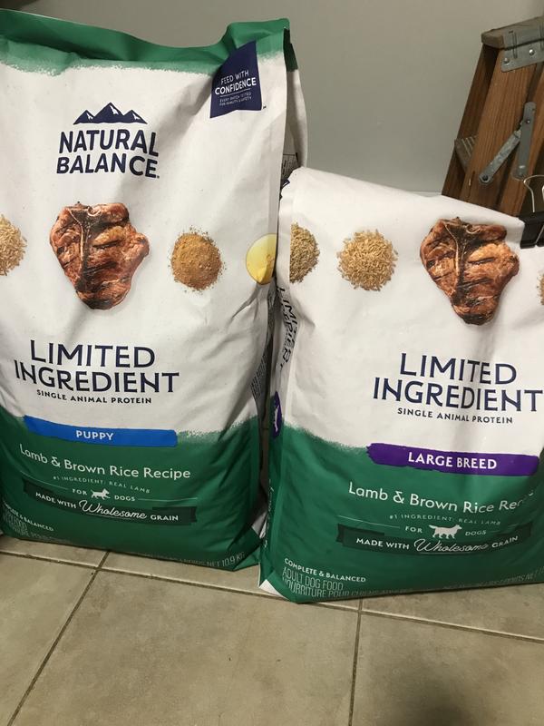 Free Shipping Natural Balance Pet Foods L.I.D. Small Breed Bites Dry Dog Food Lamb Brown Rice 12 lb