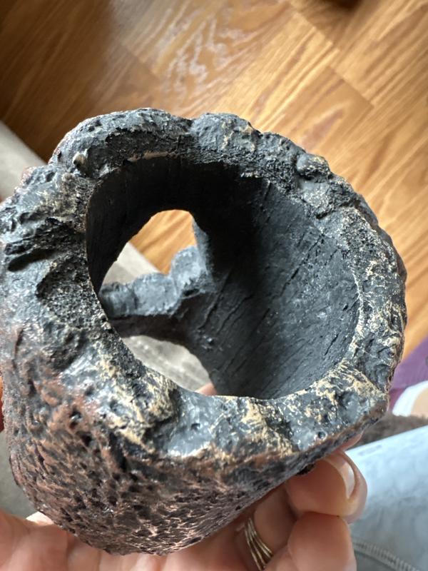 You can see the exposed foam