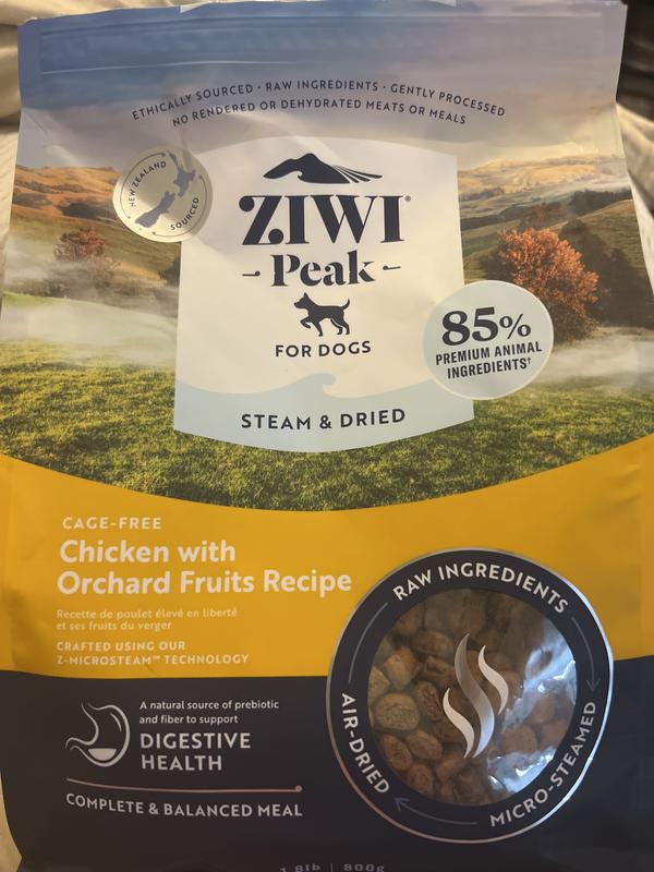 ZIWI Peak Chicken with Orchard Fruits Recipe Steam & Dried Dog