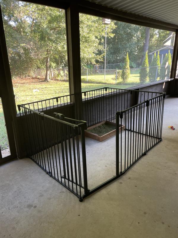FRISCO Steel 8Panel Configurable Dog Gate and Playpen, 30in, White