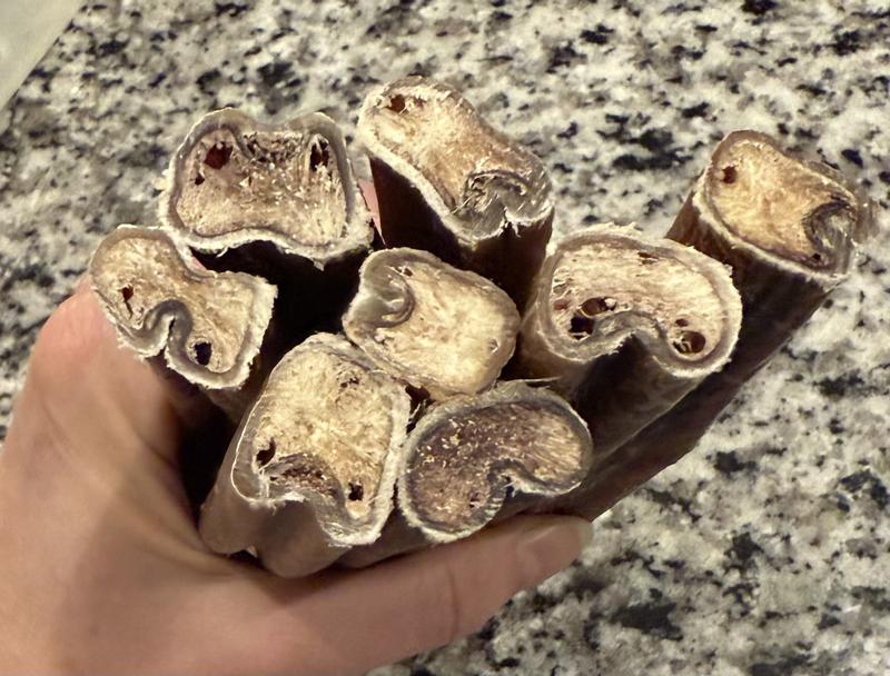 Thick and consistent in size