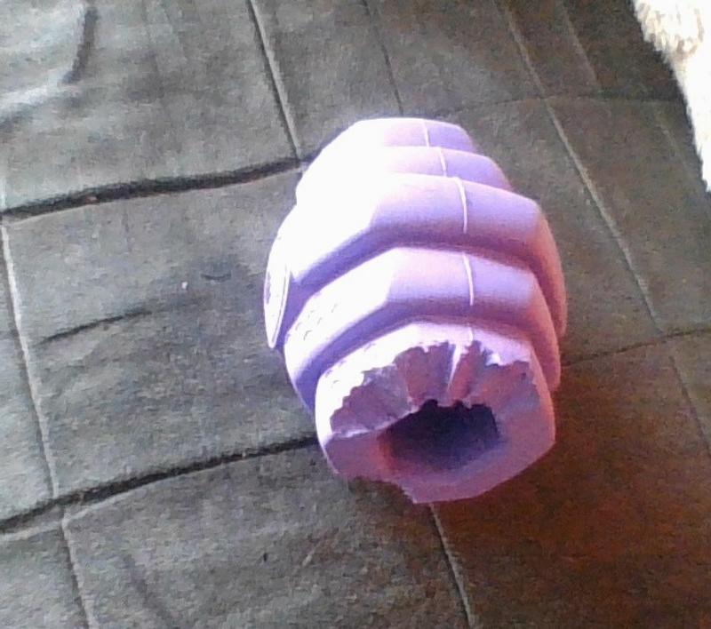 Chunks bitten off during first use, in less than 20 min.