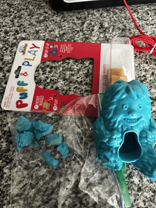 Yeti Puff & Play Dog Toy, Blue
